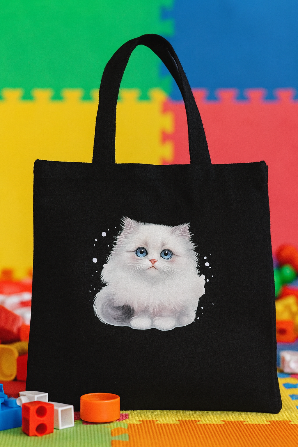 Adorable Cat Lover Tote Bag