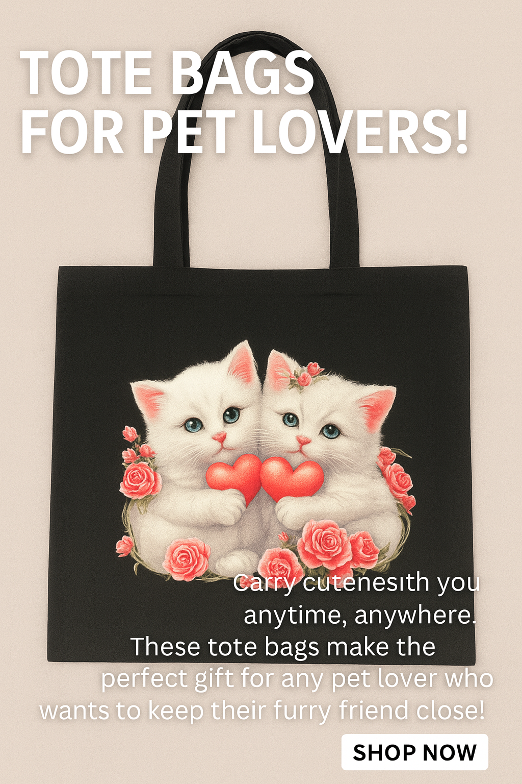 Double the Cuteness Tote Bag 🐾💕