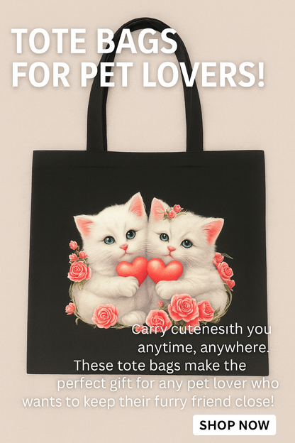 Double the Cuteness Tote Bag 🐾💕